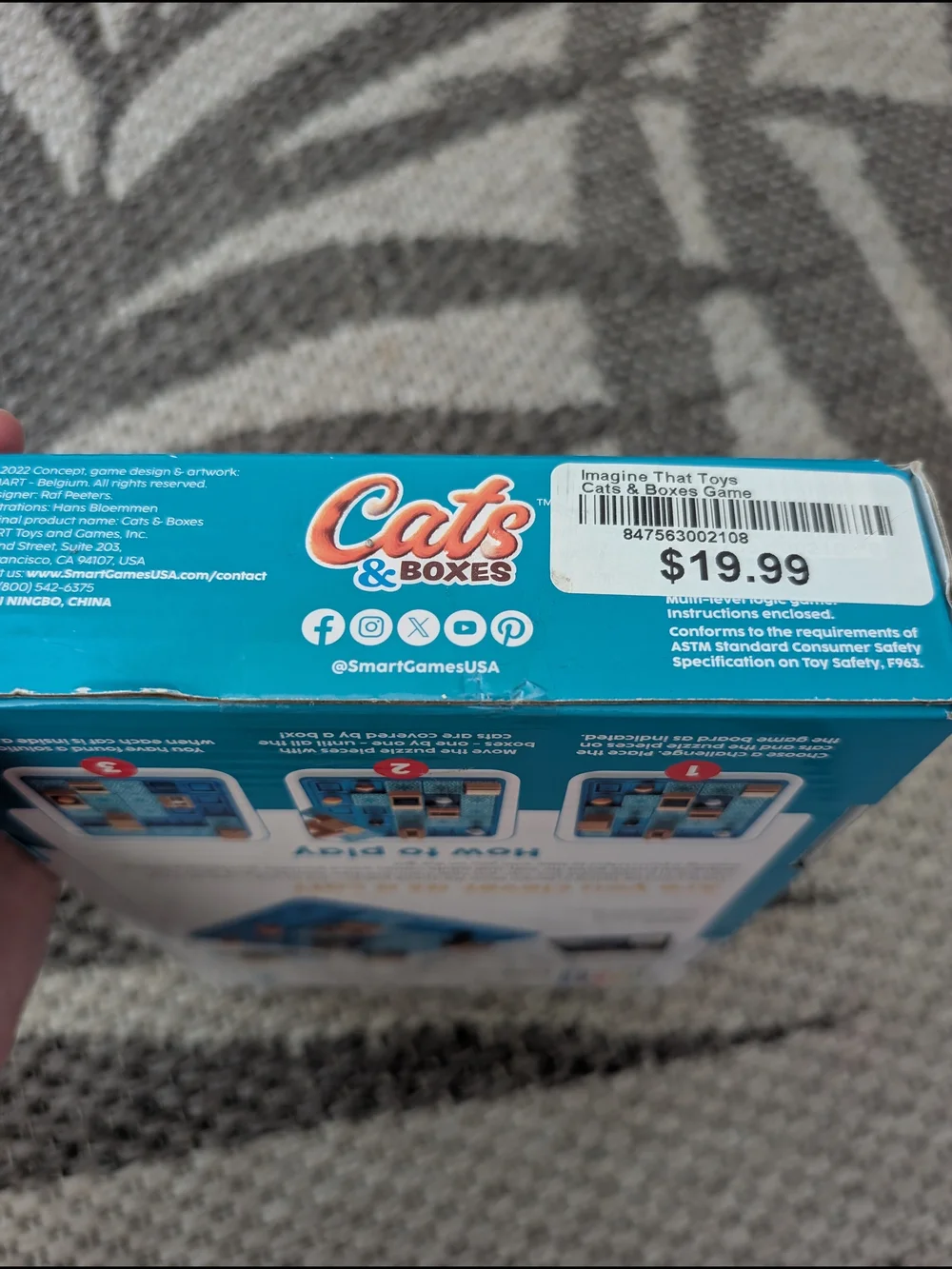 NIB Cats & Boxes Puzzle Game